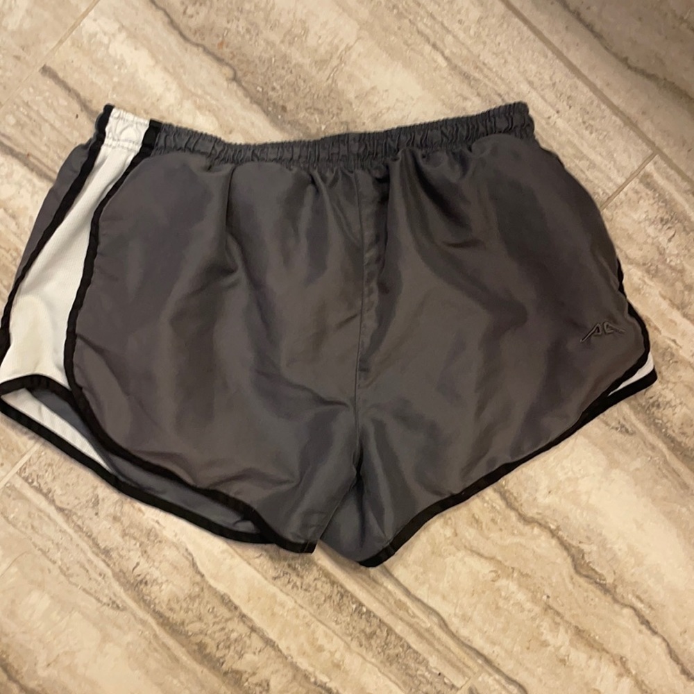 Pure athletic gray black and white athletic shorts